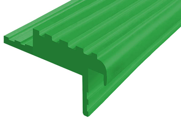 Закладной гибкий профиль Безопасный Шаг (БШ-40) зеленого цвета с двумя закладными элементами