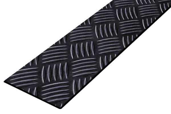 Противоскользящая самоклеющаяся накладка полоса NPRT Шашки 100 мм из текстурированной резины