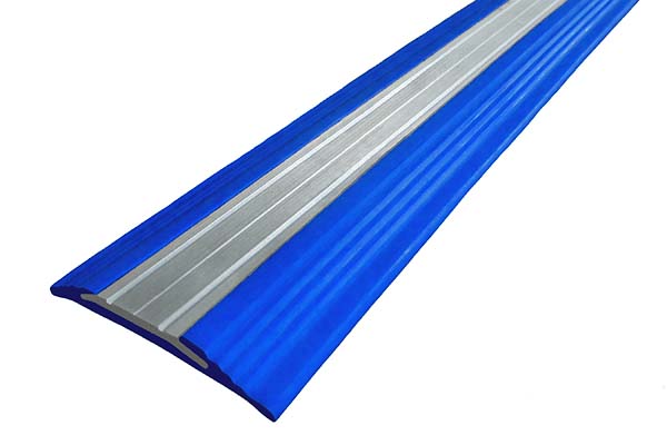 Резиновая полоса против скольжения с алюминиевой вставкой No Slipper синяя