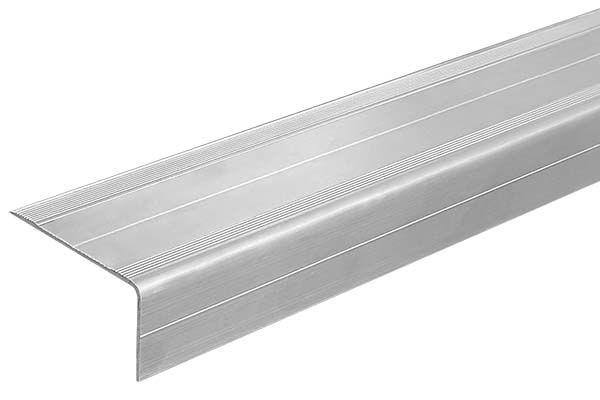 Алюминиевый накладной угол АУ46 с универсальной абразивной противоскользящей лентой 25 мм